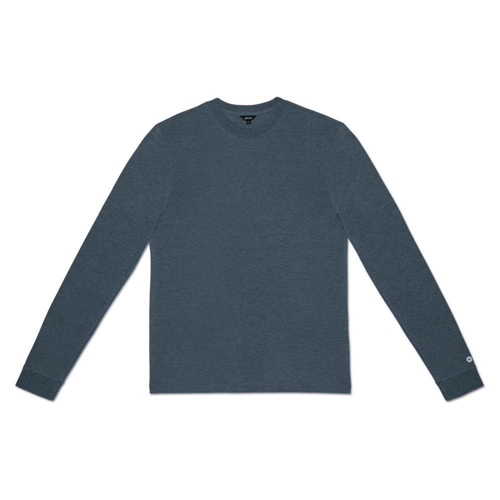 Allbirds Men\'s T-Shirt Blue - TrinoXO™ Long Sleeve - 74295CVAN